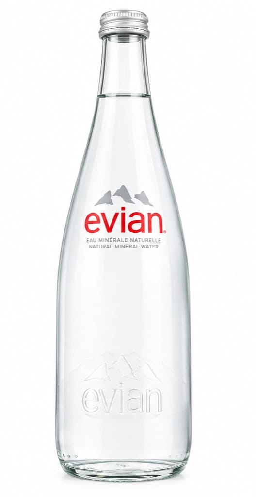 Água Evian Vidro 750ml